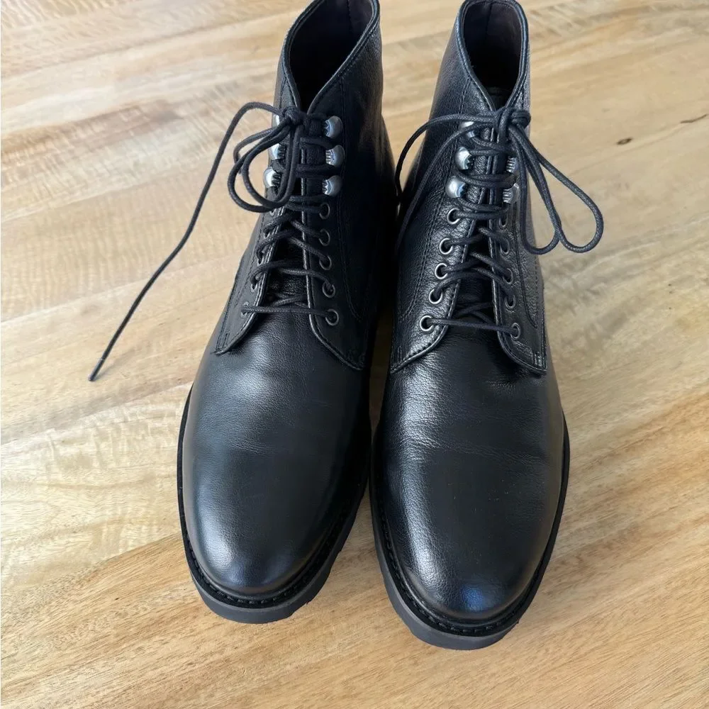 New!  Gordon Rush Austin Lace Up Chukka Boots Leather Black Size 9.5B